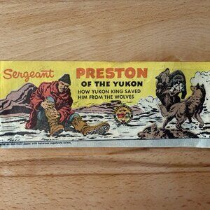 1956 Sergeant Preston of the Yukon Comic, Saved Him From Wolves